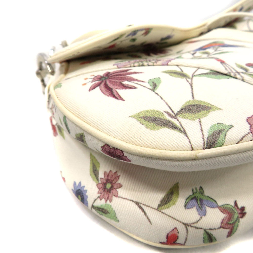 DIOR Saddle Bag White Floral Flower - Picture 6 of 9